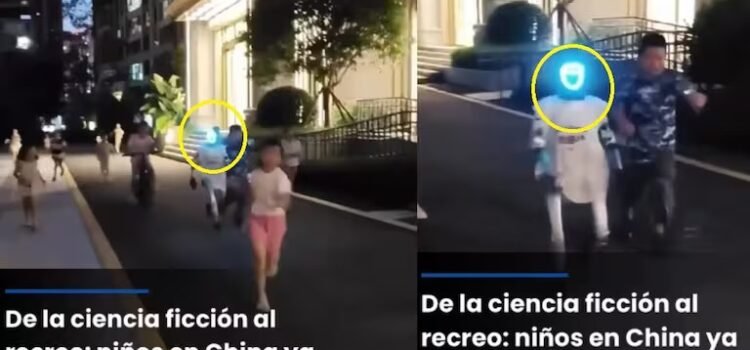 Niños juegan con robot humanoide en China y el video causa revuelo en redes