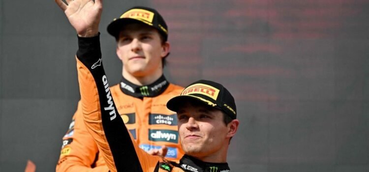 Norris lidera doblete de McLaren en Hungría y se acerca a la cima de la F1
