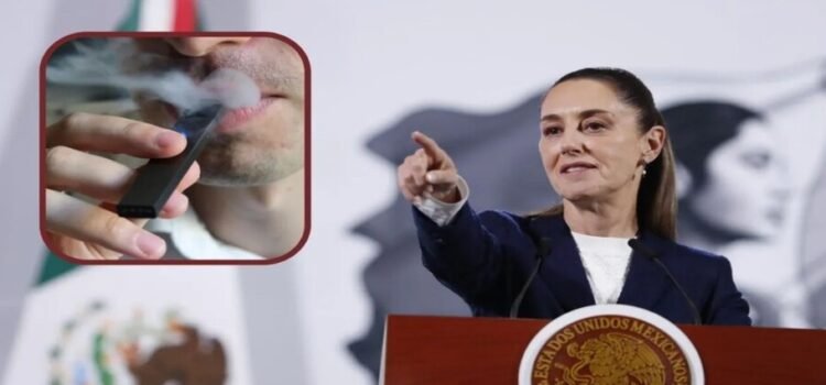 Sheinbaum propone castigar venta y compra de vapeadores con 8 años de cárcel