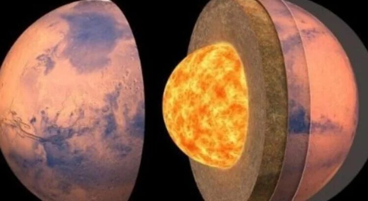 Núcleo de Marte no es totalmente líquido: hallan una parte sólida en su interior Núcleo de Marte no es totalmente líquido: hallan una parte sólida en su interior