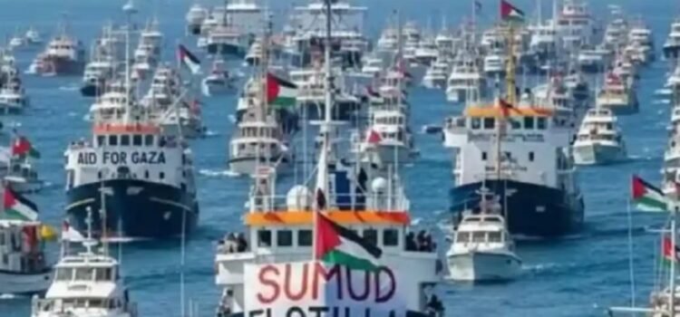 Sigue flotilla internacional avanzando hacia Gaza pese a intercepción de Israel