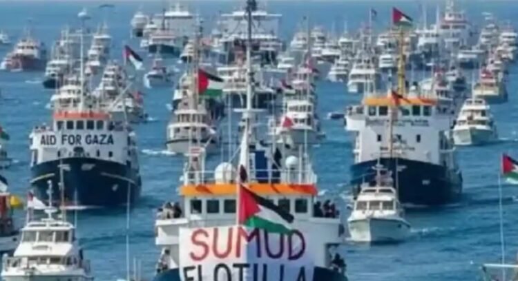 Sigue flotilla internacional avanzando hacia Gaza pese a intercepción de Israel