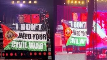 Axl Rose sorprende al público en Bogotá al ondear bandera de Palestina durante concierto
