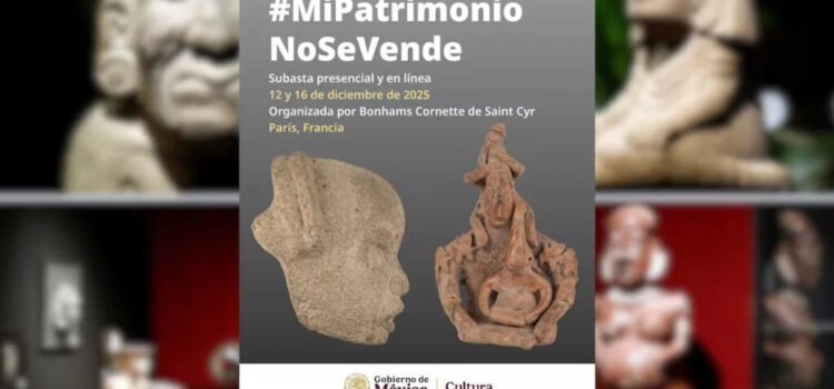 México denuncia que casa de subastas en París ofertará 48 piezas prehispánicas ilícitas