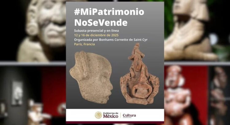 México denuncia que casa de subastas en París ofertará 48 piezas prehispánicas ilícitas